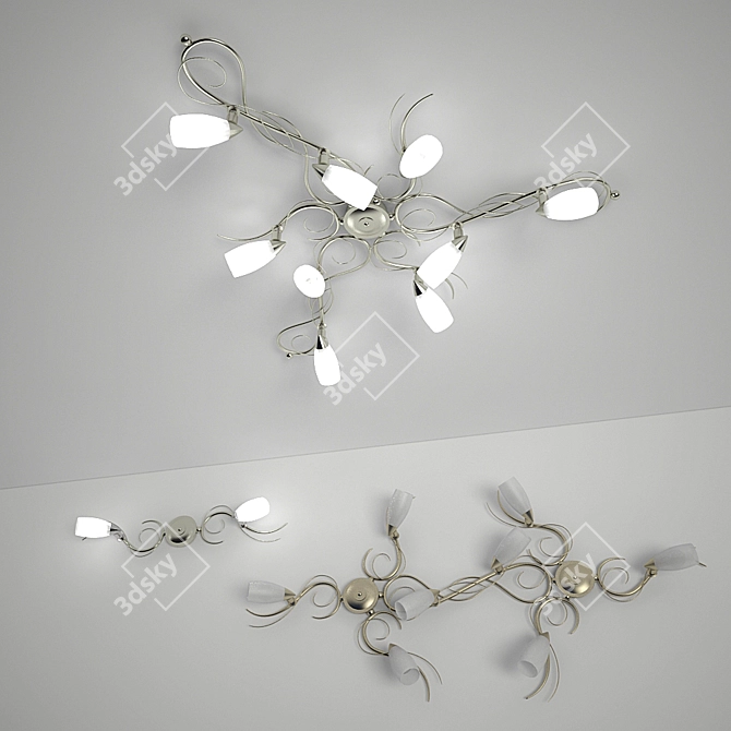 Masca Infinity Collection: Stunning Italian Fixtures 3D model image 1