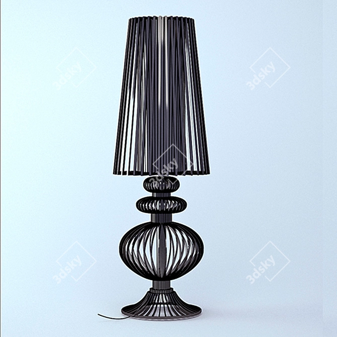 Iron Wire Floor Lamp 3D model image 1