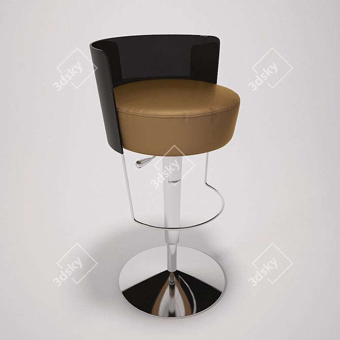 Rhythmic MIJI Bongo Barstool 3D model image 1