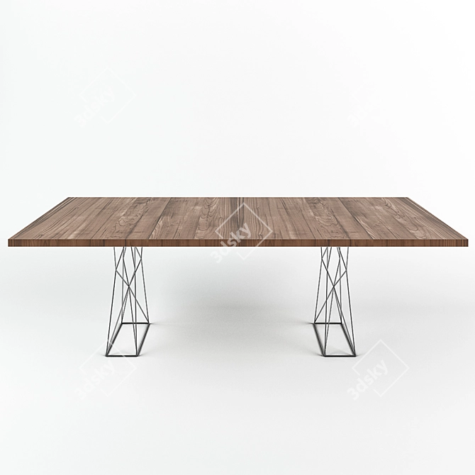 Modloft Curzon Dining Table 3D model image 2