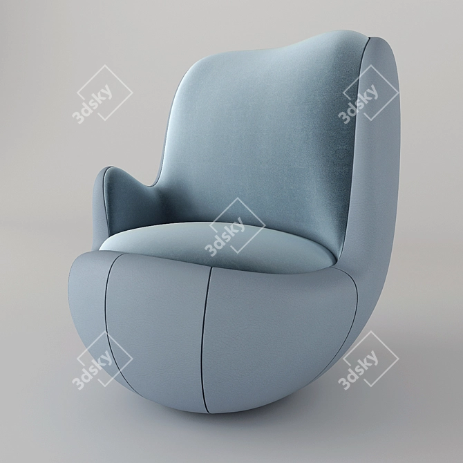 Elegance reimagined: Mattia Bonetti armchair 3D model image 3