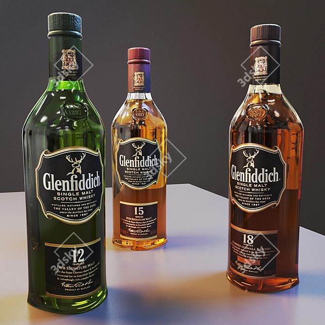 Glenfiddich Scotch Whisky Collection 3D model image 1