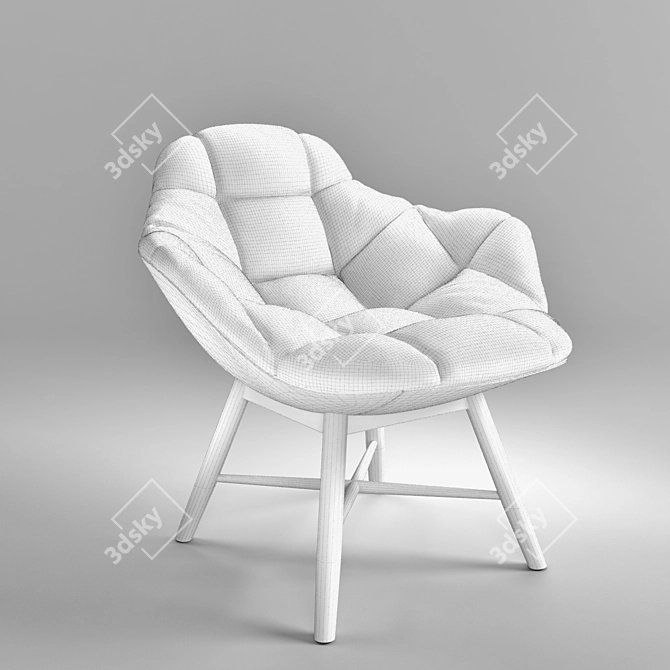 Luxury Leather Armchair | Palma 3D model image 2