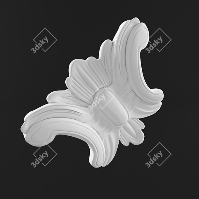 Classic Style Molded Element 3D model image 1