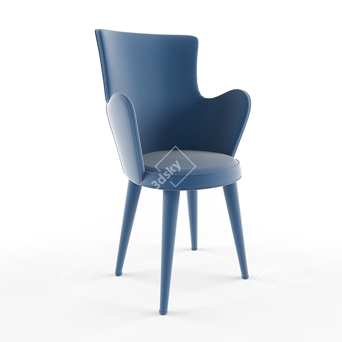 Timeless Classic Wooden Chair 3D model image 1