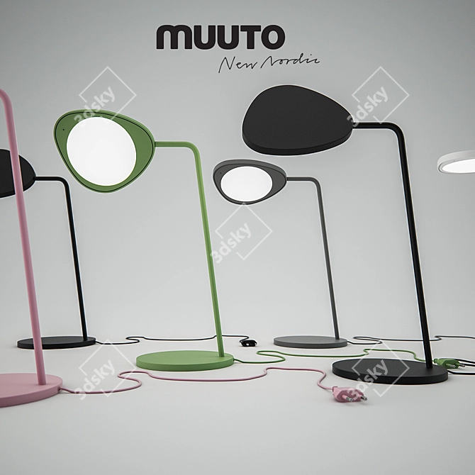 Elegant Muuto Leaf Lamp 3D model image 1