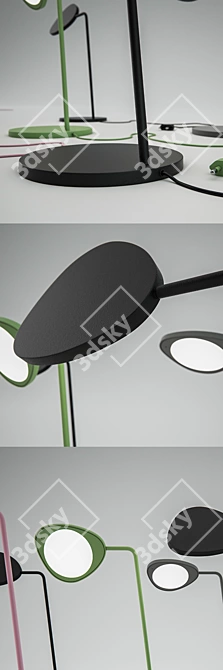 Elegant Muuto Leaf Lamp 3D model image 2