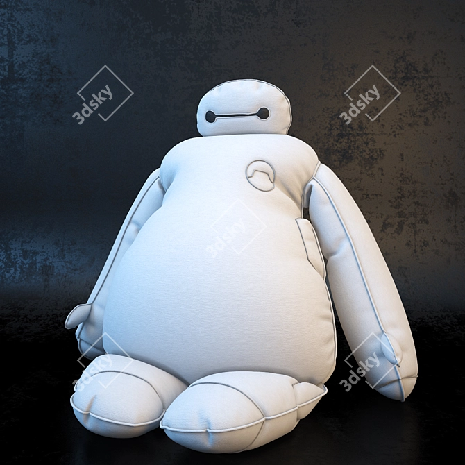 Beymax: Heroic Robot Plush 3D model image 1