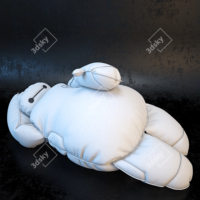 Beymax: Heroic Robot Plush 3D model image 2