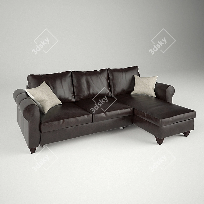 Title: Stylish IKEA Fikskhult Sofa 3D model image 1