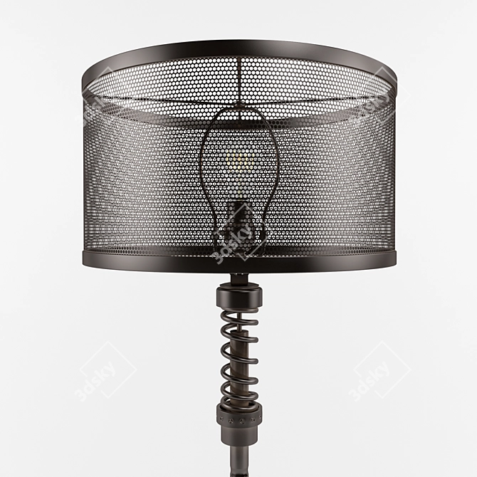 Industrial Moto Floor Lamp 3D model image 2