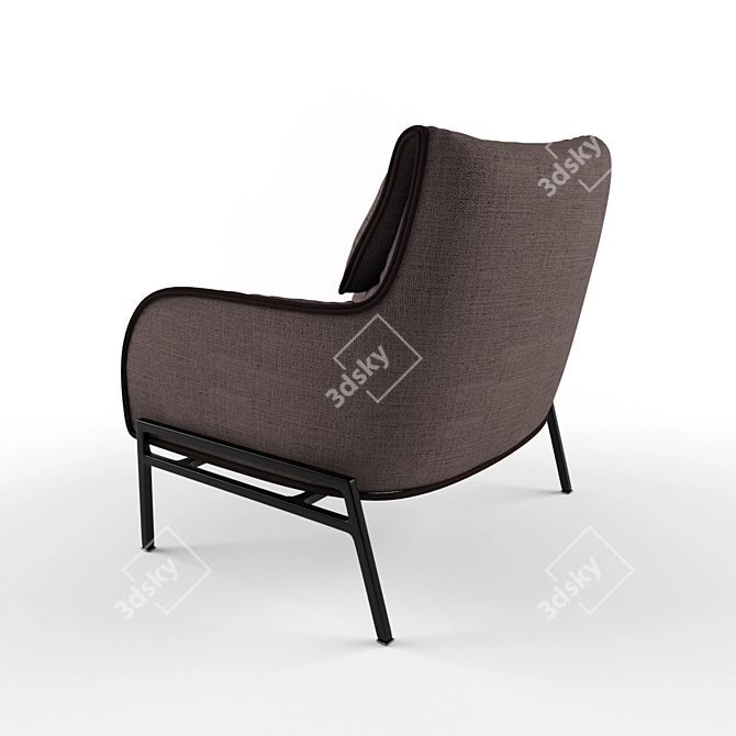 Sleek Lounge Chairs by DePadova 3D model image 3