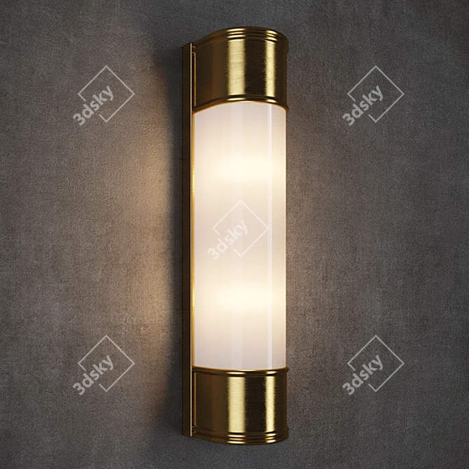 Industrial Tube Sconce: GRAMERCY HOME 3D model image 1