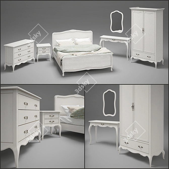 Dreamscape: Complete Bedroom Set 3D model image 1