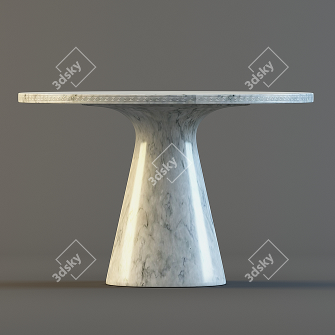 Marble Table: Elegant and Durable 3D model image 2