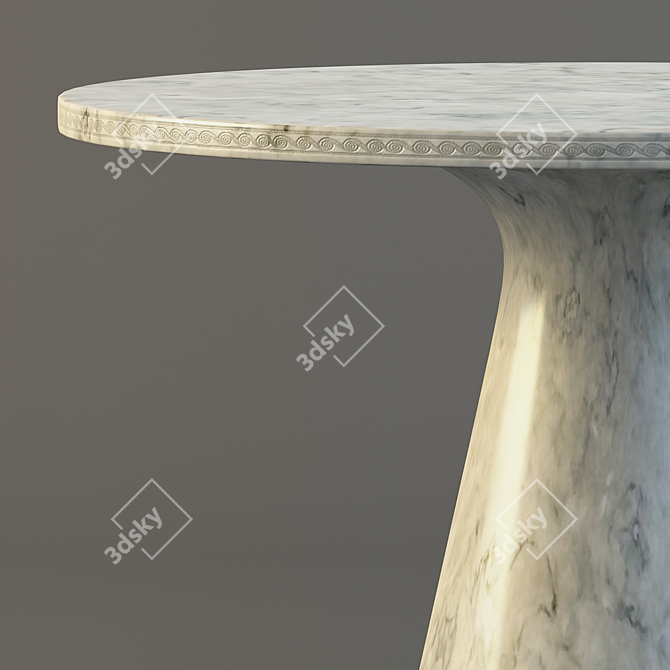 Marble Table: Elegant and Durable 3D model image 3