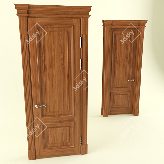  Modern Door Unit 3D model image 1