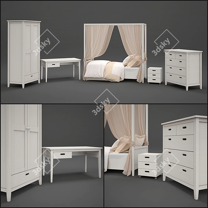 Dreamy Kids Furniture Set 3D model image 1