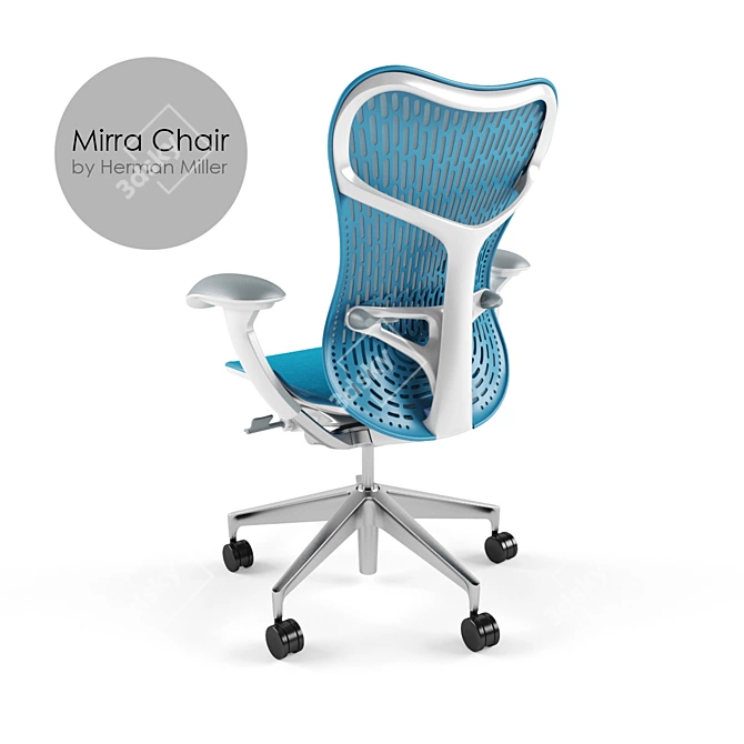 ErgoFlex Office Chair 3D model image 2