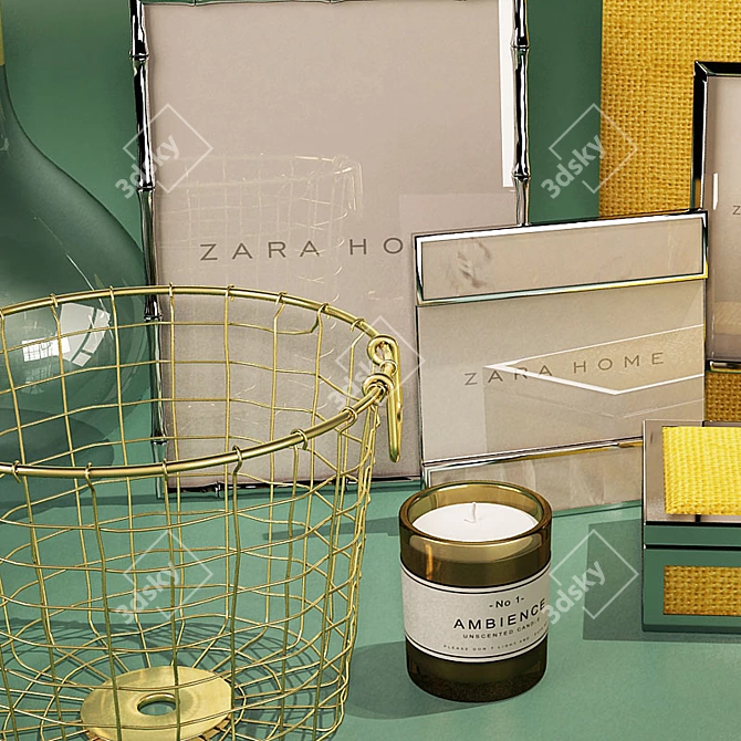 Chic Home Accents by ZARA & H&M 3D model image 2