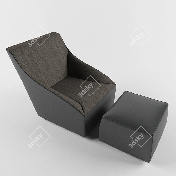 Luxury Comfort: Doda Armchair 3D model image 2