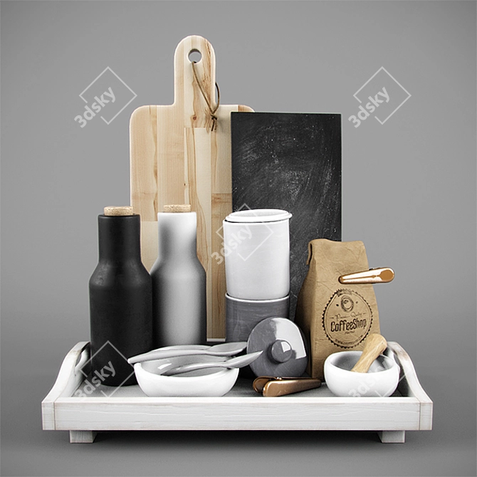 Kitchen Decor Collection 3D model image 1