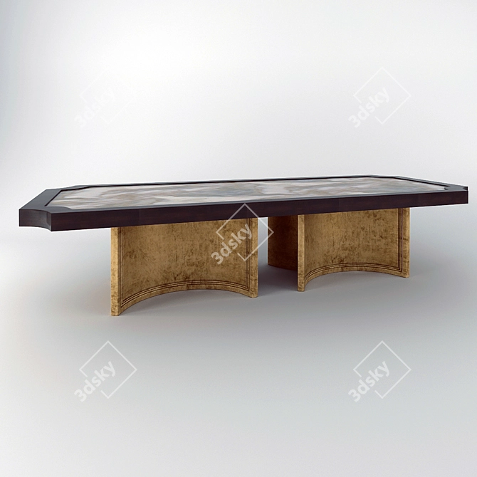 Brussels Grand Pedestal Table 3D model image 2