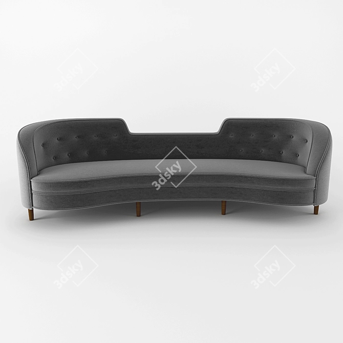 Vintage Oasis Sofa: Edward Wormley Design 3D model image 1