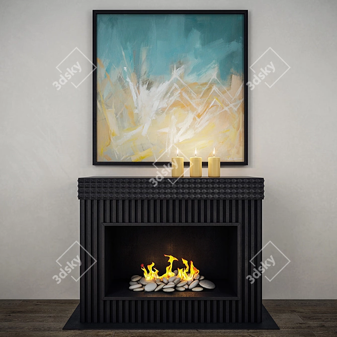 Vynarchyk Design Decorative Fireplace 3D model image 1