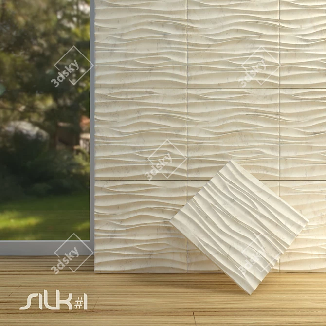 Artful Silk Wall Panels 3D model image 1