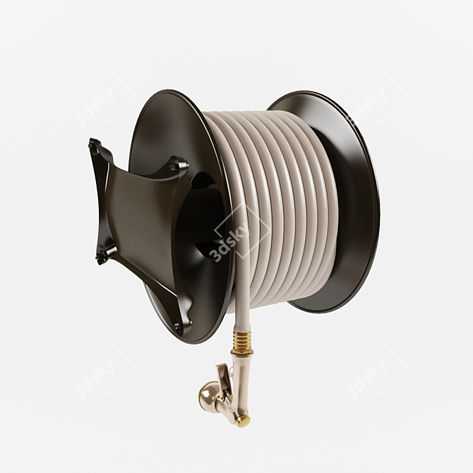 Garage Wall Mounted Hose Reel 3D model image 2