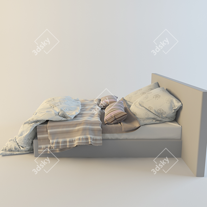 Cozy Dreams Bedding 3D model image 3