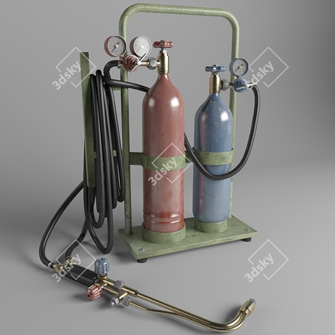 Autogen Gas Welding and Cutting Equipment 3D model image 1