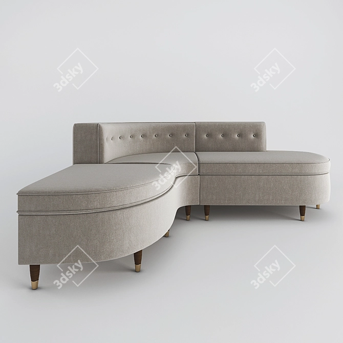 Bespoke Talisman Sofa: Elegant and Customizable 3D model image 2