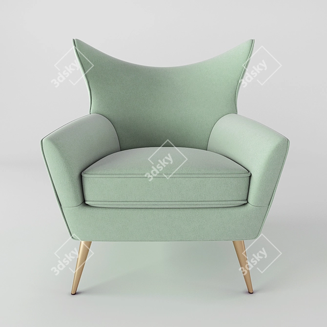 Maria Bruno NEO - Elegant Armchair by MUNNA 3D model image 2