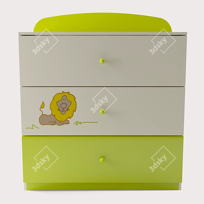 Savannah 90 Chest: Storage Solutions 3D model image 1