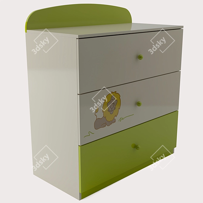 Savannah 90 Chest: Storage Solutions 3D model image 2