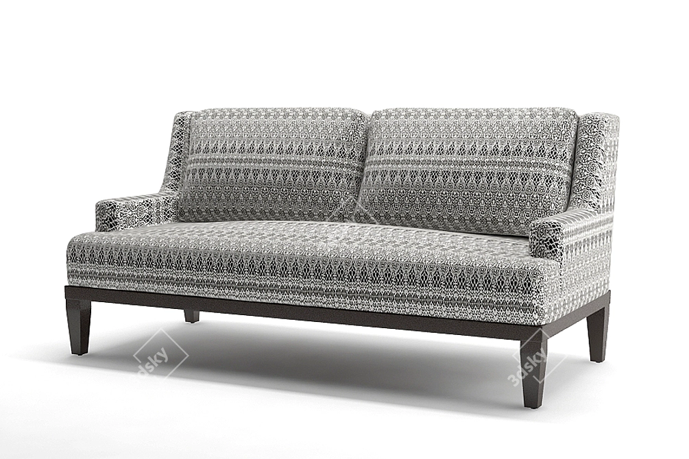 Compact Cozy Retreat: Donegal Apartment Sofa 3D model image 1