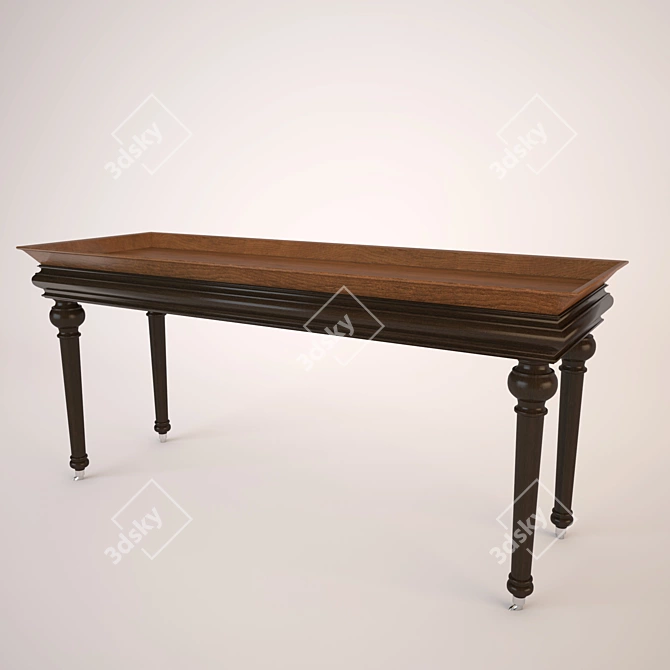 Elegant Italian Console: MARIONI 3D model image 1