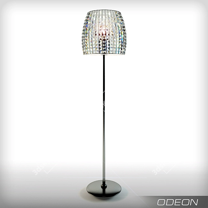 Elegant Crystal Pendant Light 3D model image 1