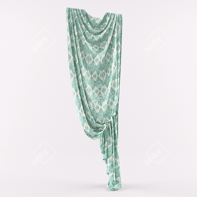 Versatile Drapery: Perfect for Doors or Room Dividers 3D model image 2