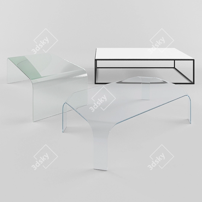 Minimalist Coffee Tables 3D model image 1