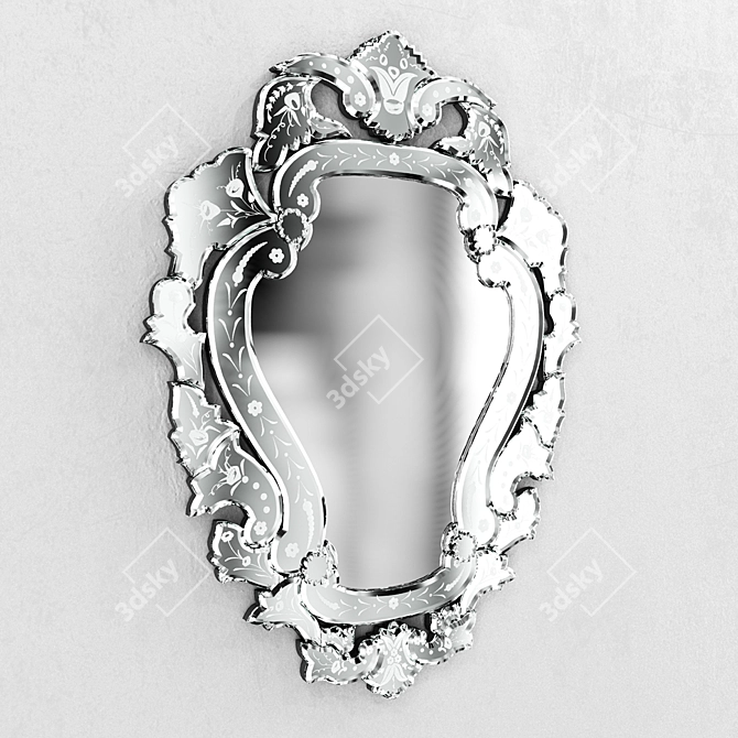 Elegant Venetian Mirror: Olivia 3D model image 1