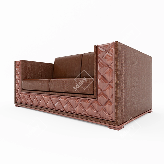 Elegant Phedra Sofa by Bakokko 3D model image 2