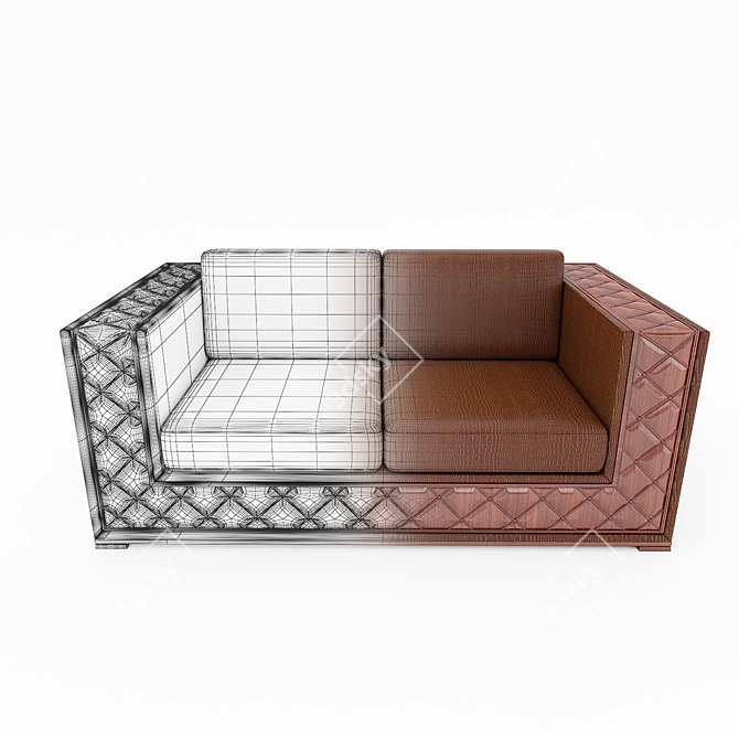 Elegant Phedra Sofa by Bakokko 3D model image 3