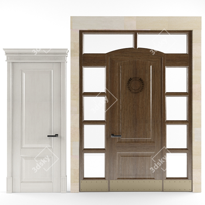 Custom Made Entrance and Interior Doors 3D model image 2