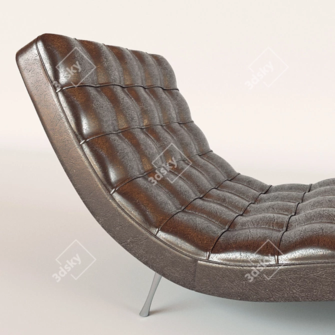 Modern Voula Skin Sofa 3D model image 2