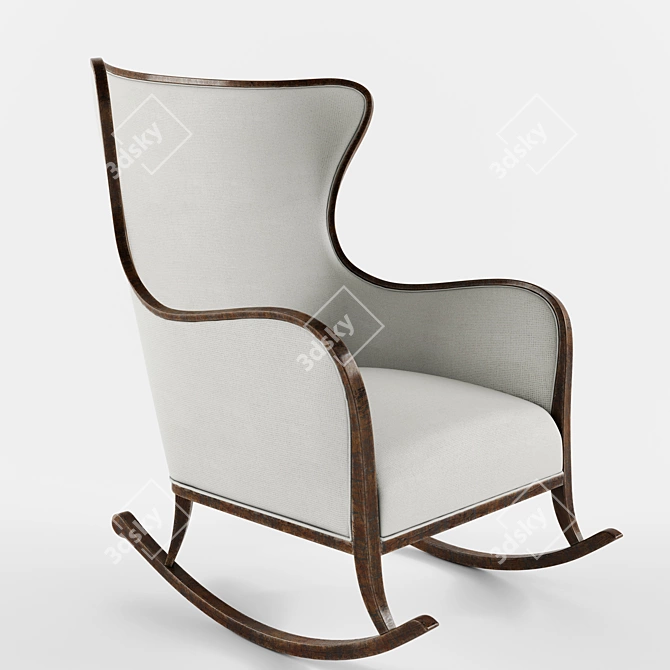 Sandy Rocking Chair - Sleek and Comfortable 3D model image 1