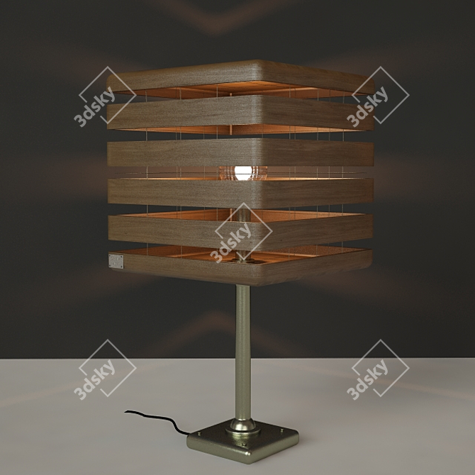 Illuminary Dream: Artistic Table Lamp 3D model image 2