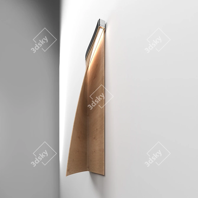 Artful Shadow Wall Lamp 3D model image 1